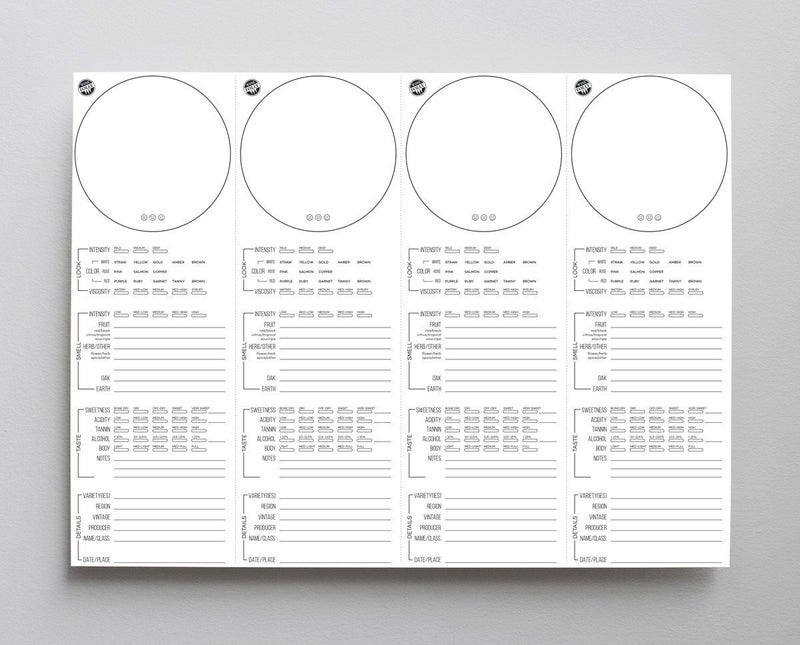 Wine Folly Tasting Placemats â€“ 20-Pack Disposable Note-Taking Mats (12"x16") | Guided Wine Tasting Notes with Aroma Wheel | Perfect for Wine Parties & Classes - Image 2